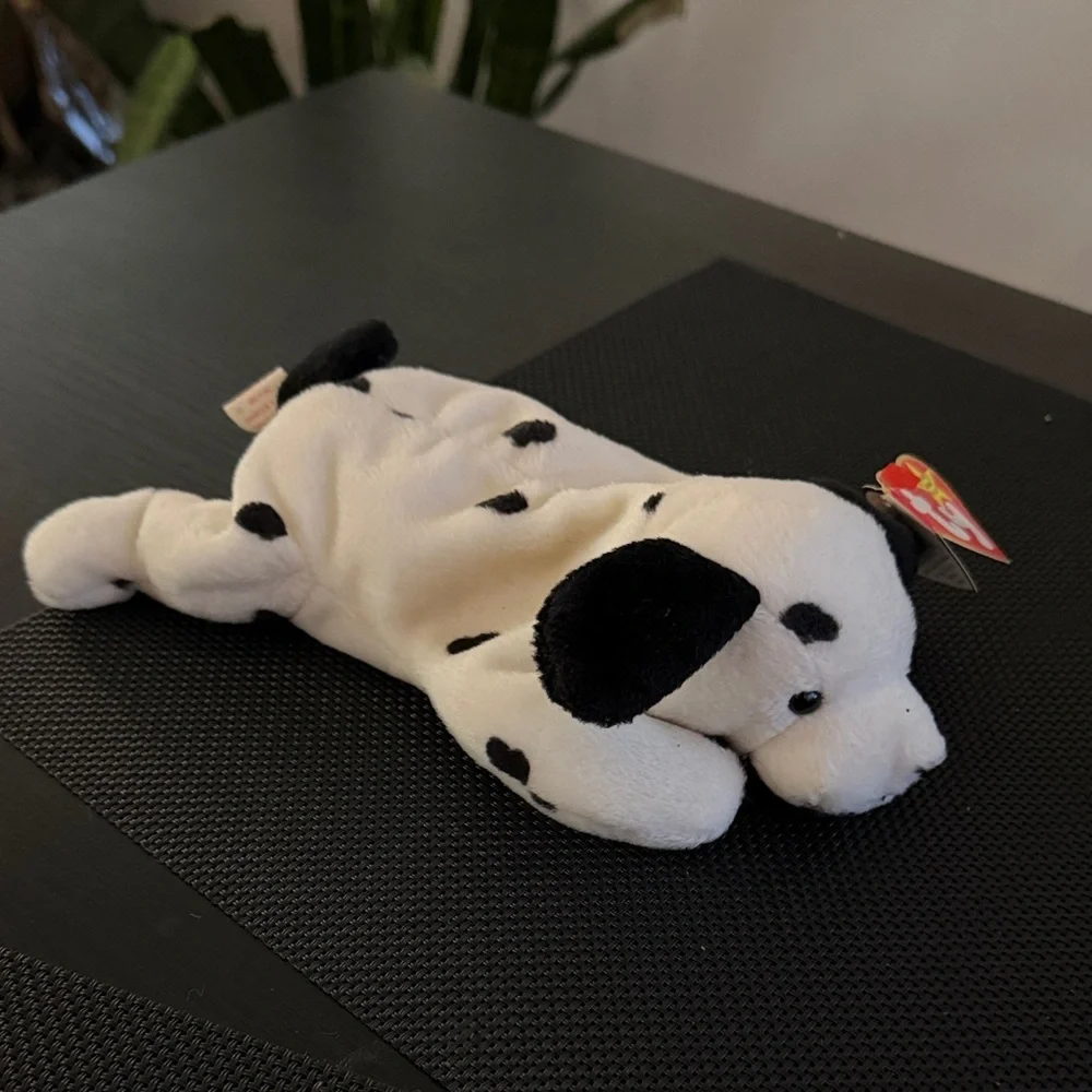 Ty Beanie Baby Dalmatian Plush - Black and White